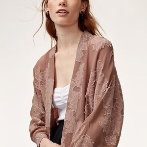 Wilfred Durante Jacket Duster Kimono Robe (size M, dusty pink)
